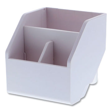 Bostitch® Konnect Desktop Organizer Storage Bin, Short, 3.4" X 3.5" X 3.5", White freeshipping - TVN Wholesale